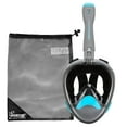 thumbnail image 7 of Seavenger Nautilus Full Face Snorkel Mask with New Breathing System (Blue Gray, XS), 7 of 7