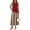 Bm 13 Red Cashew Stripe, variant on Airmenty 2 Piece Sets for Women Summer Outfits Casual Matching Vacation Outfits Asymmetrical Top Outfit Lounge Sets with Pockets S-2XL