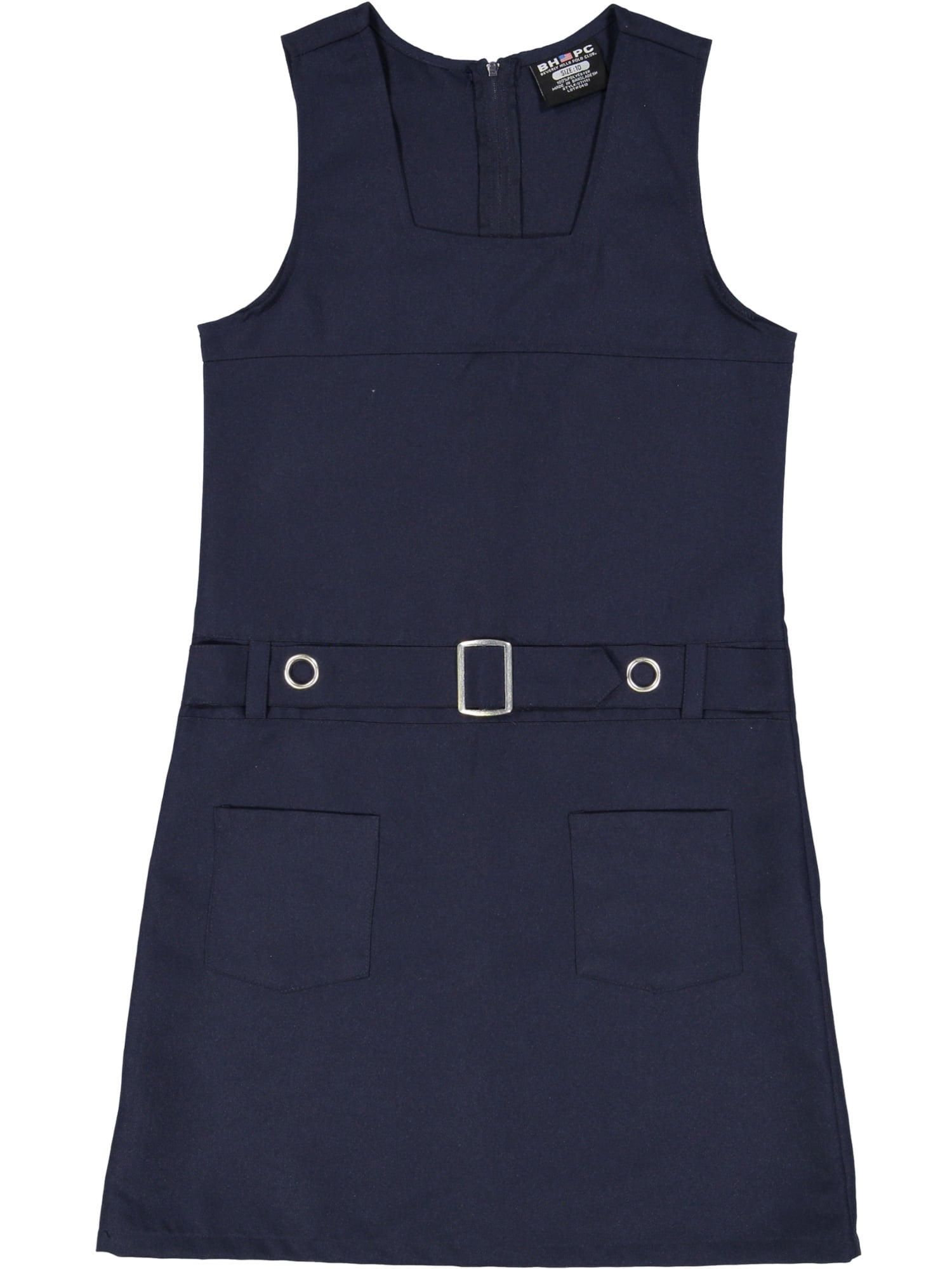 Girl's Uniform Box Neck Belted Jumper