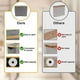 thumbnail image 4 of Papelera de Papel Higiénico, Papelera de Papel Higiénico para Baño, Papelera de Almacenamiento de Papel Higiénico con Tapa, Cesta Organizadora de Papel Higiénico, A, 4 of 5