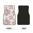 thumbnail image 2 of Balery Rose Flowers Pattern 4-Piece Floor Mats, Heavy-Duty Rubber Liners, Anti-Slip Design, All-Season Automotive Protection, Vehicles, Cars, Trucks, and SUVs, 2 of 5