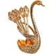 thumbnail image 1 of 6-Piece Swan-Shaped Coffee Spoons Set with Holder, Vintage Gold Dessert Teaspoons Cutlery with Stand, 1 of 5