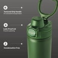 thumbnail image 3 of TAL 28oz Stainless Steel Ranger Push Lock Lid Water Bottle, Army, 3 of 8