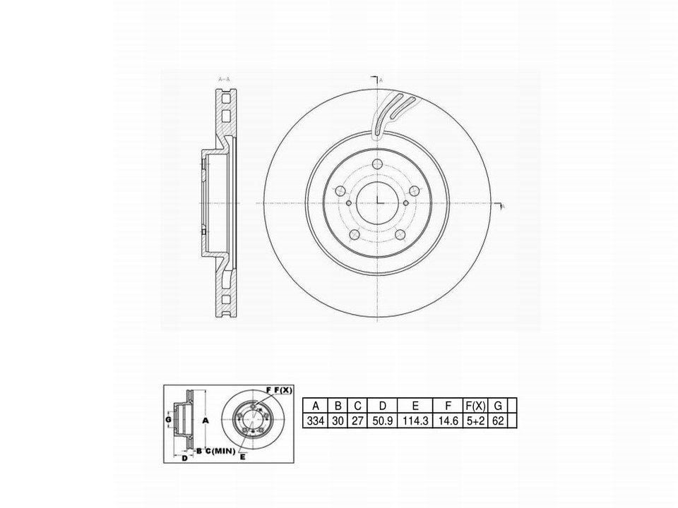 Winstop Brake Rotor, Front Right WS248569, Lexus GS350 2020-2013