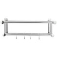 MANLINGDA Stainless Steel Wall Mounted Towel Rack with Double Bar and