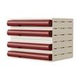 thumbnail image 1 of Archivador pequeño, organizador de archivadores, moderno cajón, compatible con archivadores de tamaño A4, 4 capas, para el hogar y la oficina. De oficina, 1 of 8