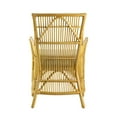 thumbnail image 7 of A&B Home Rattan Armchair with Cushion - Yellow Finish - White Cushion, 7 of 7