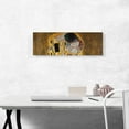 thumbnail image 2 of ARTCANVAS The Kiss - Detail Panoramic Canvas Art Print by Gustav Klimt - Size: 36" x 12" (1.50" Deep), 2 of 9