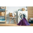 thumbnail image 2 of Ahgly Company Machine Washable Indoor Square Transitional Purple Area Rugs, 4' Square, 2 of 7
