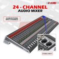 5 Core Audio Mixer 24 Channel DJ Sound Board w Bluetooth USB PC