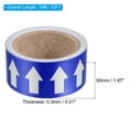 thumbnail image 2 of Uxcell Flow Arrow Tape, Polyethylene Pipe Marking Sticker, 2 inch x 33 ft, Blue/White, 2 of 5