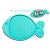 Bella Spill-Proof Fish Shaped Cat Mat, 19" x 12"