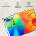 thumbnail image 6 of Elephant Stock Rainbow Oil In Water Wall Art - Horizontal Canvas Wall Art - Living Room Wall Decor - Abstract Canvas - Blue And Orange Decor - 12" x 8", 6 of 8