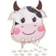 thumbnail image 1 of Libro de firmas alternativo para baby shower con temática de vacas. Incluye 100 figuras de vacas de madera, 1 vaca de madera, 1 vaca de acrílico y 1 marco de madera., 1 of 6