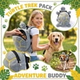 thumbnail image 5 of Dog Backpack Harness, Adjustable Dog Harness Backpack for Small Dogs, Cute Turtles Shape Bag Pet Carrier Backpacks for Hiking Training and Daily Walking, 5 of 5