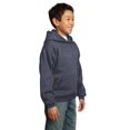 thumbnail image 4 of Port & Company Youth Core Fleece Pullover Hooded Sweatshirt-L (Heather Navy), 4 of 6