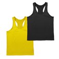 thumbnail image 2 of Ambiloof Men's Workout Mesh Tank Tops Quick Dry Y-Back Tops Muscle Athletic Shirts for Gym Smooth Stretchy fabric, 2 of 5