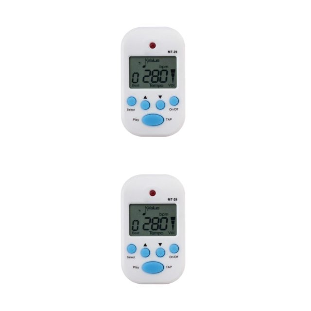 Tholdsy Mini metrónomo digital con clip, afinador de soporte de cintura de 4 engranajes con medidor de afinación de Clip, grabadora de Type2 NO2