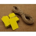 thumbnail image 1 of 100 Pcs Rectangular Shape Tag Bonbonniere Wedding Favor Hang Tags Gift With Free Natural Jute Twine - Colours Available, 1 of 9
