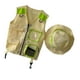 thumbnail image 4 of Chaleco de explorador para niños, disfraz de cosplay, juego de rol, chaleco de carga educativo para Verde, 4 of 9