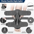 thumbnail image 4 of Plantar Fasciitis Night Splint, With 3 Fixing Straps Adjustable Achilles Tendinitis Relief Night Splints, 4 of 5