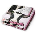 thumbnail image 4 of Cute Cow Blanket Girls Super Soft Cozy Cow Plush Throw Blanket Warm Fleece Pink Cow Flower Blanket for Kids Birthday Gifts 60"X80", 4 of 6
