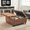 Brown, variant on 35 Inch Large Square Storage Ottoman, Storage Ottoman Coffee Table with Lift Top Linen Ottomans Bench Square Footrest Oversized Upholstered Coffee Table for Living Room Bedroom (Gray)