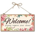 thumbnail image 6 of Welcome to Our Home Sign Welcome Wood Sign Rustic Farmhouse Home Decor Plaque Hanging Wall Art Wood Board Door Sign for Yard Office Home Kitchen Front Door Patio Porch Decoration 12 x 6inch, 6 of 9
