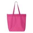 thumbnail image 2 of Liberty Bags - Recycled Zipper Tote - 8802 - Hot Pink - Size: One Size, 2 of 3