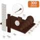 thumbnail image 4 of Protectores de fieltro autoadhesivos BAIPOK para muebles, marrón, 300 piezas, 4 of 7