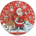 thumbnail image 6 of Dreamtimes 10in Cute Christmas Snowman Wall Clock, Non-Ticking Silent Battery Operated Wall Clock for Kids Living Room Bedroom Kitchen School Office Christmas Decor, 6 of 7