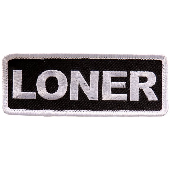 Hot Leathers PPL9709 Loner 4"x2" Patch 4 Width x 2 Height Inches