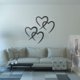 thumbnail image 1 of Decoración de pared con forma de corazón de amor de hierro, escultura de pared, obra de arte, adorno para dormitorio, resistente, multifuncional, 2, 1 of 8