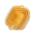 thumbnail image 4 of Cesta de enjuague de verduras en capas, colador culinario, organizador que ahorra espacio, lavabo limpiador de productos versátil para ensaladas fres Amarillo, 4 of 9