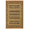 thumbnail image 1 of Unique Loom Fars Tribal Design Area Rug 5' x 8' Rectangle Tan/Navy Blue, 1 of 2