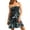 1#Dark Green, variant on Womens Summer Dresses 2026 Elasticated - Strapless Sleeveless Flowy Pleated Midi Boob Tube Swing Sundress with Floral Print for Casual,Light Blue S