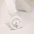 thumbnail image 6 of WHIPPY Women's Wide Leather Belt for Jeans Pants Dresses Ladies Belts with Round Buckle, 6 of 7