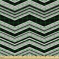 thumbnail image 2 of Ambesonne Zigzag Fabric by the Yard Upholstery, Herringbone Stripes Chevron, 5 Yards, Off White and Dark Grey, 2 of 5
