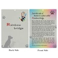 thumbnail image 2 of BeLifer Pet Sympathy Memorial Card - Rainbow Bridge Poem Card for Loss Dog Keepsake Gifts Card with Envelope, Remembrance Mourning Card, 2 of 5