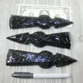 thumbnail image 2 of 3 Obsidian Ornamental Tomahawk Heads #7444  Ax Axe Hatchet, 2 of 5