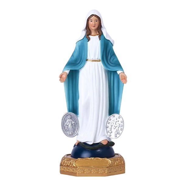 Advancent La estatua natural y religiosa de la madre María para la resina no tóxica de la decoración no hizo ningún ángulo agudo Decoración del hogar