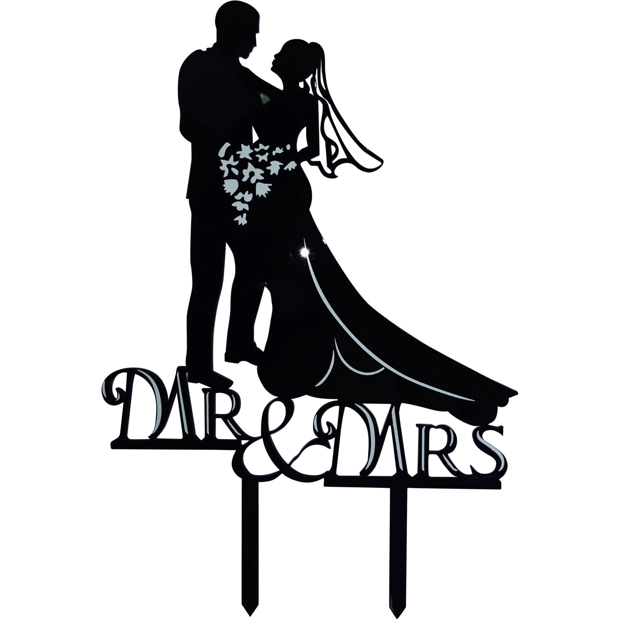 Unik Occasions Romantic Mr And Mrs Bride And Groom Silhouette