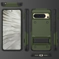 thumbnail image 5 of Allytech for Google Pixel 8 Pro 5G Rugged Case, Military Grade Shockproof Anti-Stain Heavy Duty Hybrid Case with Invisible Kickstand, Soft TPU + Hard PC Phone Case for Google Pixel 8 Pro - Green, 5 of 7