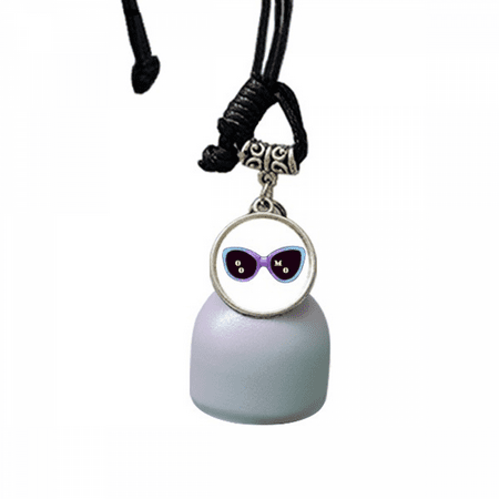 

Colorized Illustration Pattern Sun Glasses Wind Chimes Bell Car Pendant