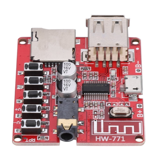 Módulo receptor de audio y amplificador de potencia para placa base de coche, altavoz, Bluetooth, MP3, placa estéreo