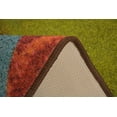thumbnail image 6 of Abstract Rainbow Waves Multi Color Area Rug Slip Skid Resistant Rubber Back Anti Bacterial Area Rugs (Multi-Color, 6'7" x 9'2"), 6 of 7