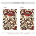 thumbnail image 3 of Red Flowers and Leaves Garden Flag Double Sided Outdoor Banners for Courtyard Outdoor Lawn Farmhouse Holiday Decorations, 3 of 5