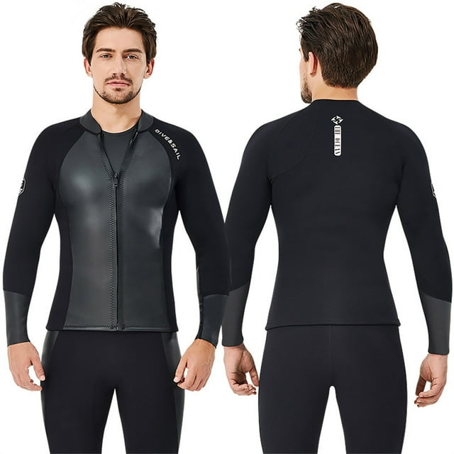 DIVE SAIL Diving Suit 2MM Long-sleeve Short Pants Wetsuit Rash Guards Exquisite Craftsmanship Cool Body Feeling Snorkel Suits male pants M