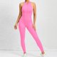 thumbnail image 3 of Conjunto deportivo de Yoga de una pieza para mujer, conjunto de gimnasio calado con cremallera, conjunto de entrenamiento de Fitness, ropa deportiva académica, 3 of 5