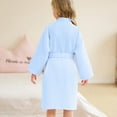 thumbnail image 3 of Cethrio Girls Sleepwear Robes, Thermal Casual Long Sleeve Comfy Girls' Bathrobes Blue Size 10-11T, 3 of 6